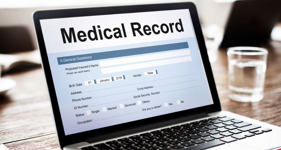 Medical report digitization interface